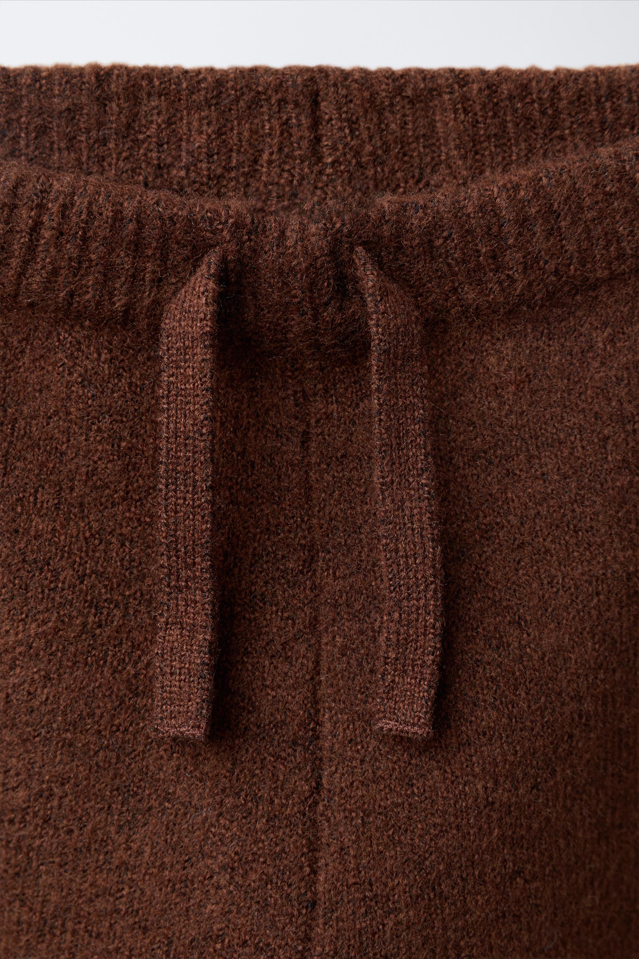 EMBROIDERED DUCK KNIT JOGGING PANTS